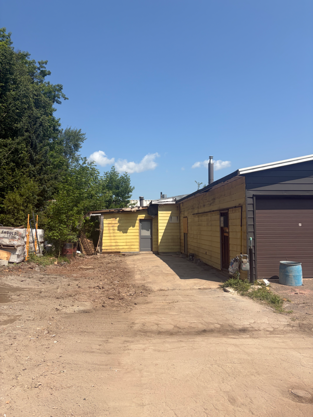 After demolition 